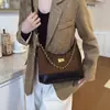 Bolso de Hombro Acolchado con Cadena Mate de Color Contrastante 2025 Nuevo Estilo Simple de Viaje Moda Europea y Americana Bolso Cruzado de Axila Bolso de Mujer
