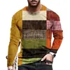 Comercio exterior transfronterizo nuevo moda casual callejera para hombre outdoor camiseta de manga larga con estampado 3D integral
