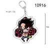 Llavero mercancía de anime colgante acrílico Luffy Zoro accesorios de dibujos animados One Piece convención de cómics