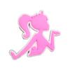 Lindo Rosa Niña Serie Barbie Zapatos de Agujeros Zapatos Hebilla Decorativa de Flores DIY Pegamento Suave Accesorios Accesorios para Zapatos de Niña