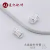 Plata de Ley S925 Personalizada Tubo de Bambú Tubo Curvo de Bambú Accesorios para Joyería DIY Tubo Redondo Accesorios de Bambú Tubo de Plata Pequeño Venta al por Mayor