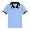 Camisa Polo Infantil Blanca Azul Claro Azul Marino Verde Oscuro Traje de Uniforme de Escuela Primaria Niños y Niñas Camiseta de Manga Corta Granate