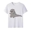 Verano 2023 Godzilla 2 Rey de los Monstruos Camiseta Secundaria de Anime de Manga Corta Ropa de Clase de Manga Corta para Estudiantes