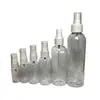 Frasco Pulverizador Plástico Transparente Fino Personalizado pelo Fabricante de 40ml para Líquido de Álcool, Pulverização de Névoa Fina, Frasco Pulverizador PET