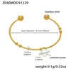 Pulseira Misteriosa Coração com Coração de Aço Inoxidável para Mulheres, Design Geométrico Oco Simples Estilo Ins, Combinação de Pulseiras Banhada com Ouro 18K Real