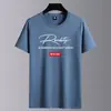 Camiseta de manga corta de color liso para hombre, verano, fina, holgada, de media manga, moderna, cuello redondo, camiseta interior, top casual versátil