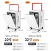 Maleta trolley ancha de 20 pulgadas con tapa frontal de apertura gran capacidad de 22 pulgadas para viaje de negocios con contraseña entrega en una sola pieza