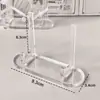 Soporte acrílico para tarjetas, base degradada, portatarjetas, protector de tarjetas, estante de almacenamiento y exhibición para coleccionables, regalo de cumpleaños
