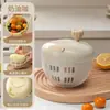 Deshidratador Multifuncional para Uso en Cocina Doméstica, Cesta para Lavar Frutas y Verduras, Secador Manual Giratorio, Centrifugadora para Eliminar Agua