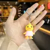 Chaveiro Criativo de Desenho Animado Fruta Pato Amarelo Pequeno Pingente Feminino Fashion Fofo Pato Morango Acessórios de Casal Pingente de Carro