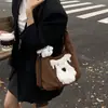 Mochila Feminina Casual para Deslocamento 2025 de Grande Capacidade Moda Simples de Aparência Sofisticada Bolsa Tote de Ombro Único Axilar