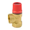 Rosca exterior de 4 puntos, ángulo de 15 grados, válvula de alivio de presión roscada/válvula de drenaje automático para calentadores de agua solares