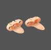 Sandalias Chanclas Separador de Dedos de Silicona con Tres Agujeros Separador de Dedos Separador de Dedos Superpuestos Protector de Dedos Sebs