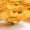 Girasol pastoral de alta calidad 9/10/12 cm cabeza de flor artificial corona de otoño ramo flor de seda decorativa flor artificial