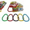 Fivela de plástico tipo cabaça com botão duplo de fábrica, anel de card ring para aumentar a capacidade do anel de encadernação de fichário
