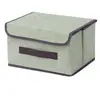 Caja de Almacenamiento No Tejida para Hogar Coche Plegable a Prueba de Polvo Caja de Almacenamiento de Ropa con Tapa Tamaño Pequeño para Etiquetar