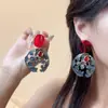 Brincos em U de Personalidade Exagerada Brincos de Tarraxa Retro Europeu e Americano Nicho Brincos Elegantes para Noiva Vestido de Casamento para Mulheres