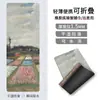 Gamuza Caucho Antideslizante Ultra Delgada Estilo Pintura al Óleo Toalla para Esterilla de Yoga Gamuza Profesional Plegable Portátil Esterilla de Viaje