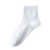 Calcetines Finos para Mujer, Calcetines de Algodón, Calcetines de Malla Transpirable de Color Sólido de Algodón hasta la Mitad de la Pantorrilla, Calcetines de Primavera y Otoño para Mujer, Calcetines Largos, Casuales, Absorbentes de Sudor, Antideslizantes