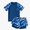 Traje de baño para niños traje de entrenamiento de natación para estudiantes traje de baño pequeño fresco moda camuflaje aguas termales venta al por mayor traje de baño dividido