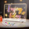 Pizarra de dibujo LED iluminada para niños transfronteriza, juguete luminoso, tablero de mensajes RGB colorido borrable, tablero de pintura, tablero fluorescente
