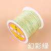 Hilo de seda Camaleón de 6 hebras de color mágico Bordado hecho a mano DIY Hilo de Jade cuerda de mano tejida en espiral para enrollar zongzi de loto anillo