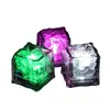 Cubos de Hielo Flash de Colores, Cubos de Hielo Luminosos, Bloques Fluorescentes LED, Luces de Hielo con Sensor Flash, Suministros para Bar KTV Bodas
