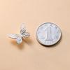 Plata S925 Botones de Mariposa Antigua Guofeng Hebilla de Conexión Semiterminada DIY Hecho a Mano Accesorios Twigle para Pulsera de Mano S0926