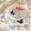 Al por mayor Mariposa de Cristal Cuentas de Vidrio Grabadas por Dos Lados Materiales para Pulsera DIY Cadena de Teléfono Accesorios Hechos a Mano para Cuentas