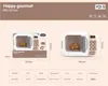 Brinquedos de Casinha de Cozinha, Máquina de Lavar Elétrica Grande, Cozedor de Ovos, Dispensador de Água, Forno, Variedade Educacional com Efeitos de Luz e Som