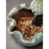 Fuente de Agua Circulante Cerámica China Feng Shui Entrada Sala de Estar Oficina Escritorio Mueble de TV Regalo de Inauguración Otro
