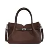 Bolsa Feminina Retro de Alto Valor Chegada Nova Outono 2026 Estilo Coreano Saco Saco de Grande Capacidade Bolsa de Mão Simples para o Dia a Dia