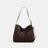 Nueva Bolsa de Pan Retro de Terciopelo Estilo Coreano Versátil Simple para Viajes Diarios Bolsa de Tela de Gran Capacidad Bolso de Hombro para Mujer Bolso Cruzado