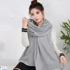 Bufanda de Punto para Mujer Estilo Coreano Color Sólido Otoño e Invierno Bufanda Imitación Cachemir de Lana Fabricante Shawl al por Mayor Pareja