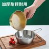 Cuenco de vino de arroz de acero inoxidable estilo coreano, olla caliente, cuenco para cocinar en el salón, cuenco para condimentos, cuenco para salsa, vajilla para acampar, cuenco para vino caliente y frío con asa