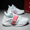 Zapatos de Baloncesto Luminosos con Salpicaduras de Agua Dropshipping para Hombre, Zapatillas Deportivas Profesionales Prácticas de 6ª Generación, Botas para Cancha de Cemento, Zapatos Deportivos con Absorción de Impactos para Mujer