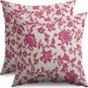 Fronha Floral Retrô Mais Vendida Transfronteiriça Almofada Creme Estilo Country Amazon Almofada Decorativa para Sofá de Casa Mesinha de Cabeceira