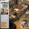 Mesa de comedor plegable de madera maciza, rectangular, para apartamentos pequeños, mesa y sillas de comedor para uso doméstico, modelo nuevo 2025, adecuada para viviendas de alquiler