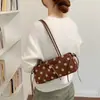 Bolso de Hombro con Lazo de Lunares de Moda para Mujer 2026 Nuevo Bolso Baguette Vintage de Ante Bolso de Mano Otoñal Bolso de Hombro