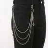 Cadena de Pantalones Ins Unisex Punk Metal Jeans Cadena Decorativa Personalizada para Cintura Cadena de Hip-Hop Europea y Americana Accesorio Multicapa