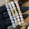 Contas de Pérola Rosa~Pulseira de Pérolas com Zircônia Fragrante Pequena Estilo Francês, Pulseira de Design Nicho, Joia de Luxo Leve para Mulheres
