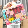 Casa de Brincar Magnética Castelo de Gelo e Neve Desenho Animado para Meninas Brinquedos Educativos Infantis Presentes de Resgate de Fliperama de Supermercado