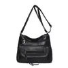 Nuevo Bolso de Hombro para Mujer 2025 Multicapa de Cuero Suave Bolso Bandolera Sencillo y Moderno Bolso de Hombro de Viaje de Gran Capacidad para Madre