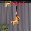 Llavero Colgante de Caballo del Zodiaco de Madera Artesanal Diseño Creativo DIY Colgante para Teléfono de Caballo