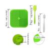 Tapete para lamer para mascotas Amazon Utensilios de silicona para comida de mascotas Ventosa Tapete para lamer Tapete para comida lenta Anti atragantamiento Plato para comida lenta Tapete para lamer para perros