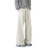 Pantalones Scimitar con Cordón Estilo Americano para Hombre Primavera y Otoño Marca de Moda Colgando Pesado Pantalones Deportivos Rectos Pierna Ancha Pantalones Casuales