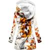 Cortavientos de Invierno para Mujer con Forro de Felpa, Estilo Europeo y Americano, Estampado Digital 3D de Animales, Abrigo con Capucha, Venta al por Mayor