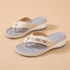Sandalias Nuevas 2022 Mujer Hebilla Metálica Playa Cyber Sandalias de Celebridad Mujer Verano Cuña Moda Casual Sandalias de Mujer al Por Mayor