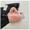 Bolso Tote de Felpa Nuevo Bolso de Mano de Moda Bolso de Moda Otoño e Invierno Versátil Bolso de Pelo con Cadena para el Hombro Popular en Internet Explosiones