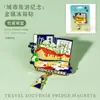 Imán de Nevera Cultural y Creativo de Sichuan Souvenir de la Ciudad de Chengdu Punto Pintado Viaje Imán de Metal de Alta Gama Souvenir